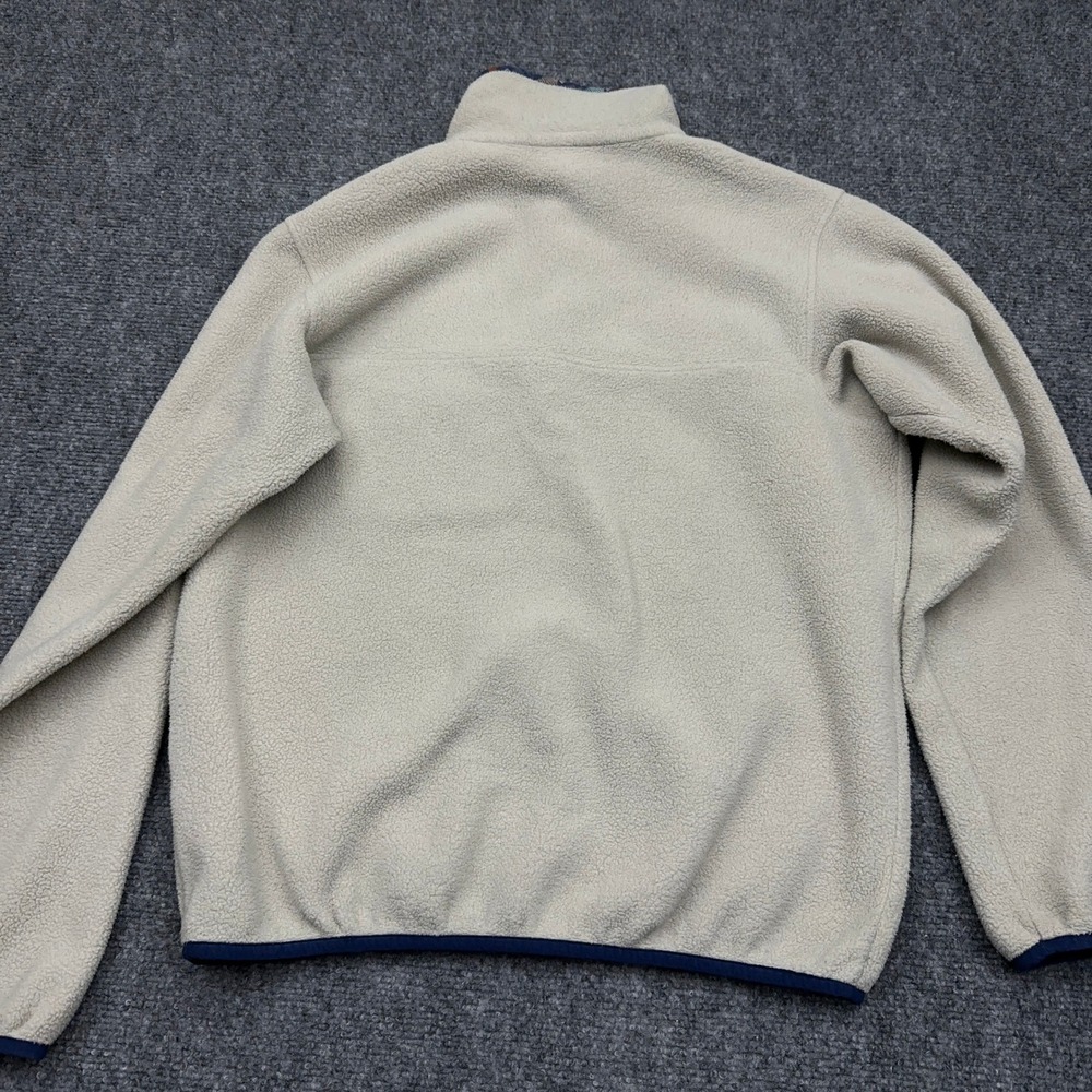 Patagonia Lightweight Synchilla Snap-T Womens S Pelican Stone Blue Aztec Pocket - Picture 6 of 10